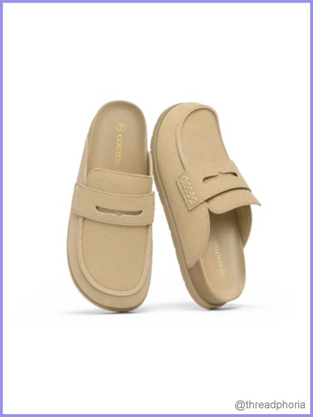 Vegan Suede Leather Clogs Slip On Platform Mules Arch Support Comfortable